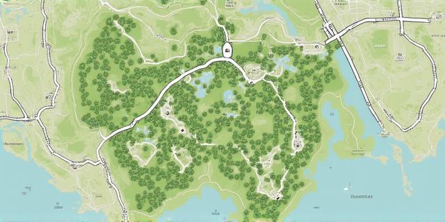 Geographic map detail of Mount Echo Park area
